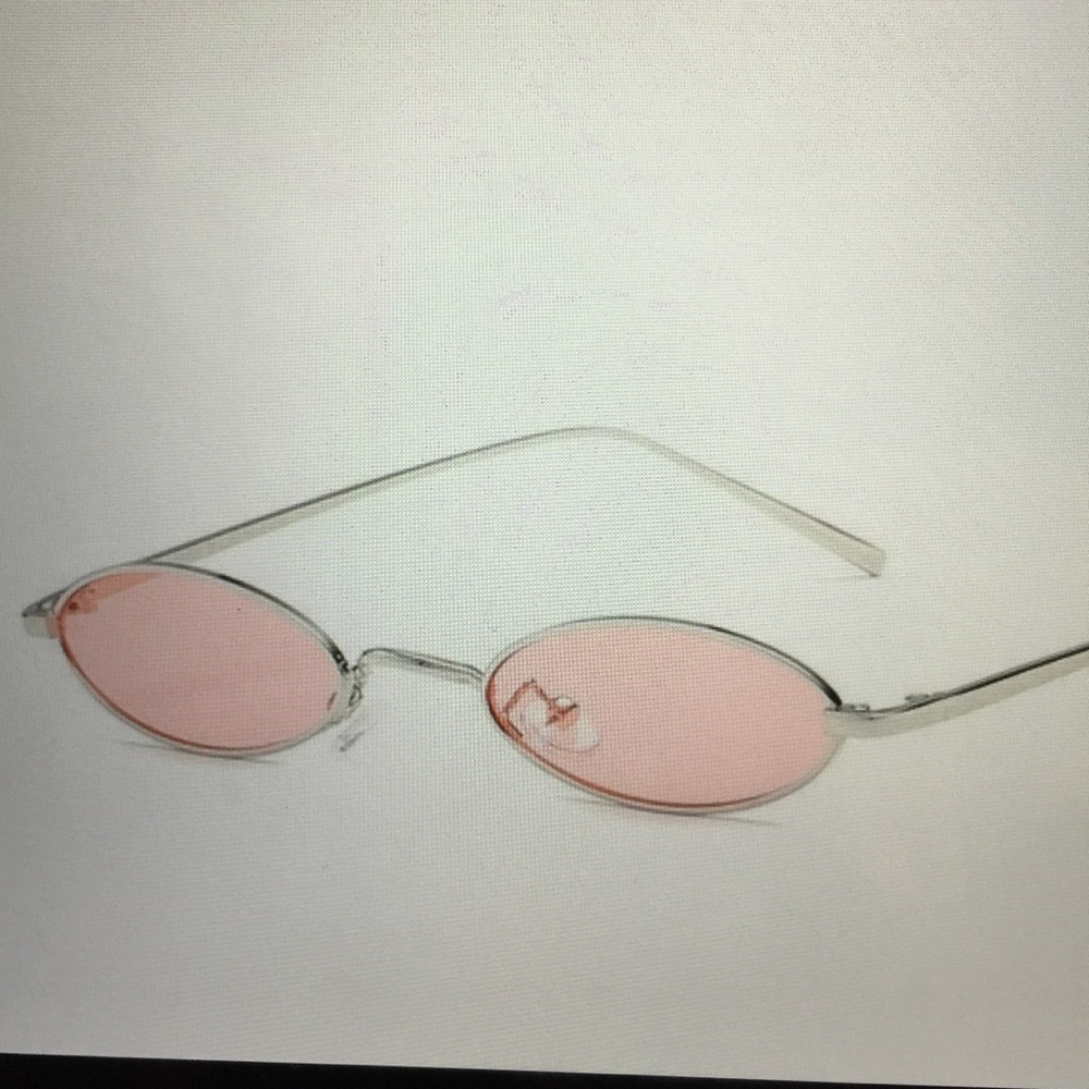 Slim Vintage Oval Sunglasses